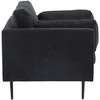 Venture Design Fotelis, Boom viengulė sofa, 86x84x110 cm, Juoda