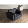 Venture Design Fotelis, Boom viengulė sofa, 86x84x110 cm, Juoda