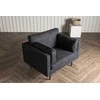 Venture Design Fotelis, Boom viengulė sofa, 86x84x110 cm, Juoda