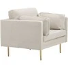 Sofa Venture Design Fotelis, Boom vieno sėdynės kėdė iš velveto, 86x84x110 cm, Beždžionės spalva