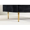 Venture Design Fotelis, Boom vieno sėdynės kėdė iš aksomo, 86x84x110 cm, Juoda