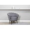 Sofa Venture Design Fotelis, Calais, 77x76x83 cm, Pilka