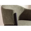 Venture Design Fotelis Evelina, 2 vnt., poliesteris (lino faktūros), tamsiai žalia, juoda