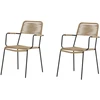 Venture Design Fotelis Lindos 44x40 cm Ruda poliesterio virvė