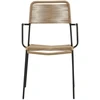 Venture Design Fotelis Lindos 44x40 cm Ruda poliesterio virvė