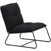Venture Design Fotelis, "Madison" vieno sėdynės sofa, 83x78x62 cm, juoda