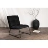 Venture Design Fotelis, "Madison" vieno sėdynės sofa, 83x78x62 cm, juoda