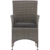 Venture Design Fotelis, Malin 2 vnt., 65x58x92 cm, Pilka