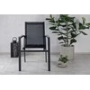 Venture Design Fotelis, Parma 2 vnt., 59x57x90 cm, Juoda/Pilka