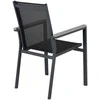 Venture Design Fotelis, Parma 2 vnt., 59x57x90 cm, Juoda/Pilka