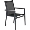 Venture Design Fotelis, Parma 2 vnt., 59x57x90 cm, Juoda/Pilka