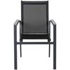 Venture Design Fotelis, Parma 2 vnt., 59x57x90 cm, Juoda/Pilka