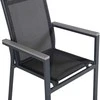 Venture Design Fotelis, Parma 2 vnt., 59x57x90 cm, Juoda/Pilka