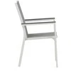 Venture Design Fotelis, Parma 2 vnt., 60x57x90 cm, Balta/Pilka