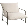 Venture Design Fotelis Sedalia 67x73 cm smėlio spalvos, metalinis rėmas