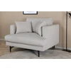 Venture Design Fotelis, Sofia vieno sėdynės sofa, 92x82x104 cm, Bėžinės spalva