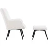 Sofa Venture Design Fotelis su Pogrupiu, Como Serija, 78x95x72 cm, Balta