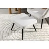 Sofa Venture Design Fotelis su Pogrupiu, Como Serija, 78x95x72 cm, Balta