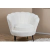 Venture Design Fotelis, viengulė sofa Calais, 77x76x83 cm, Balta
