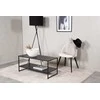 Venture Design Galiausias stalas, Plienas, 43x102 cm, Juodas
