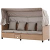 Venture Design Gultas Nopy 195x56x30 cm Smėlio spalvos Pintas