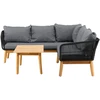 Venture Design Kampinė sofa Chania juoda akacija