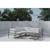 Venture Design Kampinė sofa Copacabana Ruda Balta Bouclé