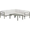 Venture Design Kampinė sofa Copacabana Ruda Balta Bouclé