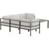 Venture Design Kampinė sofa Copacabana Ruda Balta Bouclé