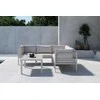 Venture Design Kampinė sofa Copacabana su stalu, smėlio spalvos