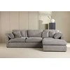 Venture Design Kampinis sofa, Amalfi, 304x182x89 cm, Tamsiai pilka