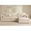 Kampinis sofa, Amalfi, 304x182x89 cm, kreminė spalva