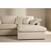 Kampinis sofa, Amalfi, 304x182x89 cm, kreminė spalva