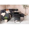 Venture Design Kampinis sofa, Knock, 145x200 cm, Juoda