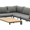 Venture Design Kampinis sofa komplektas, Nettan, 226x165 cm, Pilka