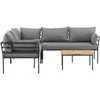 Venture Design Kampinis sofa, Penh balkonas, 195x125 cm, Juoda