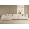 Kampinis sofa, Positano, 385x202x71 cm, kreminė