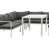Venture Design Kampinis sofa, Ramos, 80x66x294/210 cm, Juoda