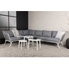 Venture Design Kampinis sofaas, Roxo, 283x220.5 cm, Balta/Pilka
