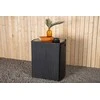 Lauko baldų komplektas Venture Design Kavinės komplektas, Savana, Stalas: 75x66x50 cm Kėdė: 71x55x45 cm, Juoda