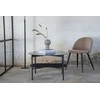 Venture Design Kavos stalas, Von Staf apvalus sofa stalas, 80x48 cm, Juodas