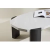 Venture Design Kavos staliukas Kres 125x70.5x40 cm Smėlio spalvos