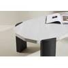 Venture Design Kavos staliukas Kres 125x70.5x40 cm Smėlio spalvos