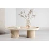 Venture Design Kavos staliukas Krille 120x60x35 cm Smėlio spalvos MDF