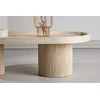 Venture Design Kavos staliukas Krille 120x60x35 cm Smėlio spalvos MDF