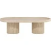 Venture Design Kavos staliukas Krille 120x60x35 cm Smėlio spalvos MDF