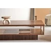 Venture Design Kavos staliukas Maglehem 130x60x38 cm Riešutas Plienas