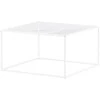 Venture Design Kavos staliukas, "Netz" sofa, 80x80 cm, Balta