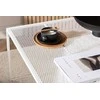 Venture Design Kavos staliukas, "Netz" sofa, 80x80 cm, Balta