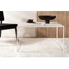 Venture Design Kavos staliukas, "Netz" sofa, 80x80 cm, Balta